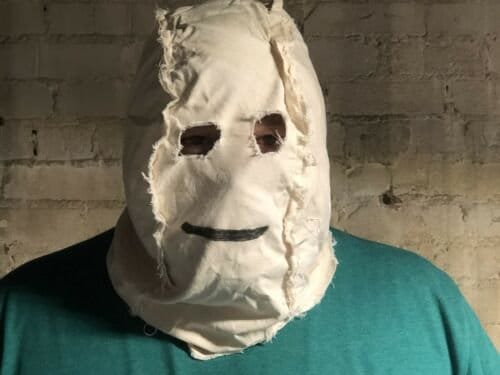 The Strangers Movie Man in the Mask Costume Killer Sack Hood Halloween Scary Fast Shipping Available