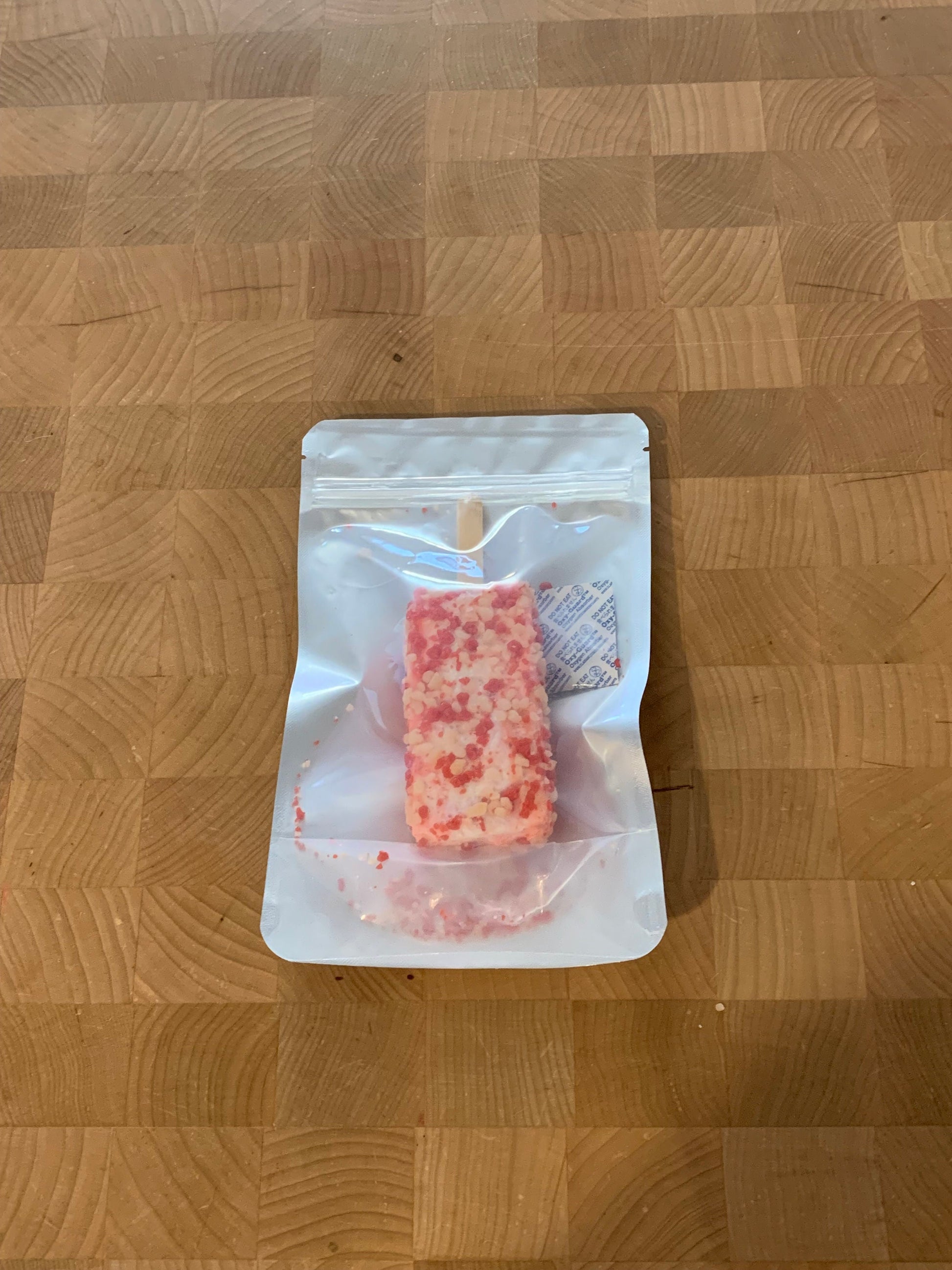 Freeze Dried Strawberry Shortcake Ice Cream Bar