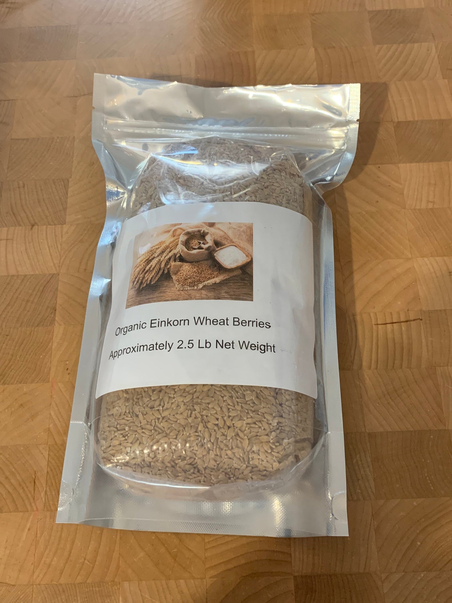 Organic Einkorn Wheat Berries 2.5lbs